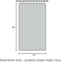 Vista 9 de DriftAway Leah - Cortina de ventana con aislamiento térmico y estampado floral abstracto, bolsillo para cortinero, 52 x 14 pulgadas, más cabecera