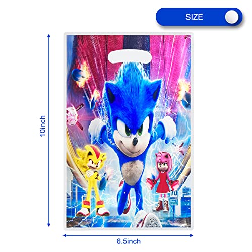 30 Sonic Party Gift Bag, Hedgehog Gift Bag Party Supplies Birthday Decoration Gift Bag Sonic Birthday Party Decorations #TOP2