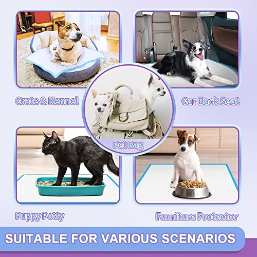 Image of IMMCUTE Puppy Pee Pads 22 inchx23 inch-80Count | Dog Pee Training Pads Super Absorbent & Leak-Proof | Disposable Pet Piddle and Potty Pads for Puppies | Dogs | Doggie| Cats | Rabbits
