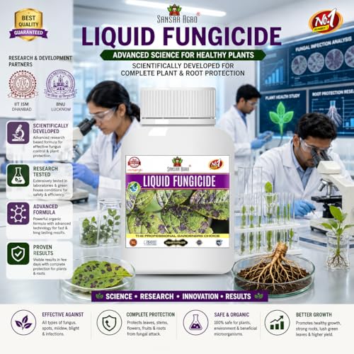 Image of Sansar Agro Liquid Fungus Remover, Essential Organic Fungicide for removing all types of Fungus From Plants (100 ml)