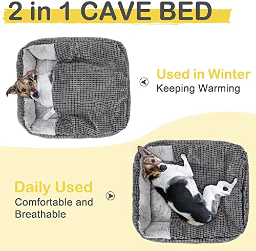 JOEJOY-Large-Dog-Bed-Warm-Hooded-Puppy-Bed-Luxury-Super-Soft-Pet-Cave-Bed-Medium-Washable-Pet-Beds-for-Dogs-76x61cm