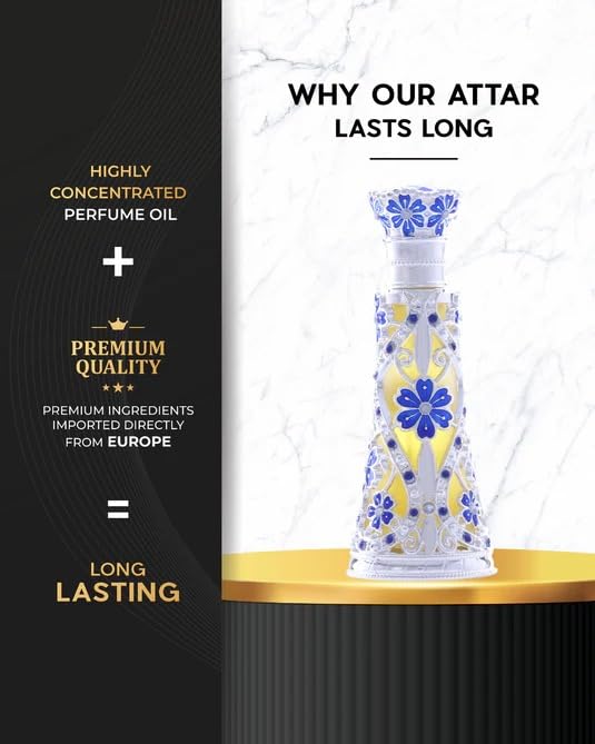 Image of NASEEM Burhan Attar 20 ML | Luxury Attar Perfume for Men | Natural, Alcohol Free, Long Lasting Fragrance