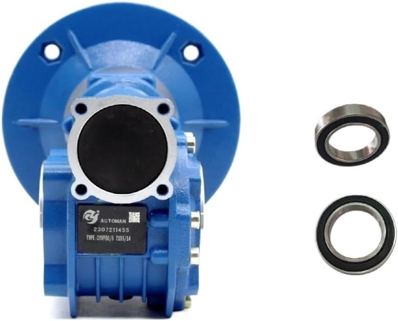 Worm Gearbox Gear Reducer NMVF050 Input 14/11/19mm Output 25mm Ratio 5:1/100:1 Tin Bronze(3.33402777777778,Input 19 FL80B5)