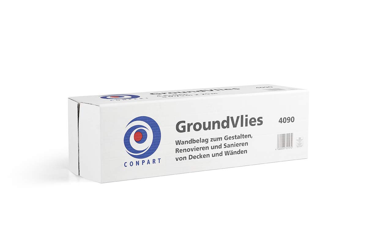 4 Rolki CONPART Włóknina Bazowa Malarska Renowacyjna Gładka 150 g/m² - 0,75 x 25 m (Cena Podstawowa za m² = 1,33 €)