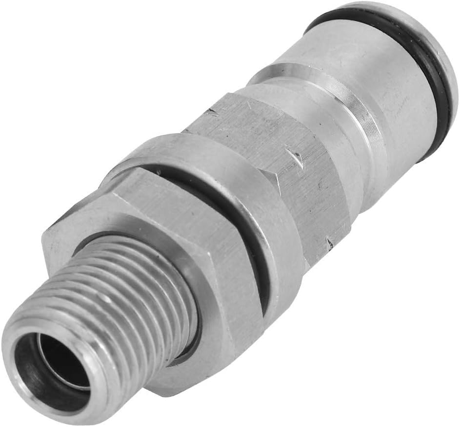 Semfeil Brew Homebrew 304 Stainless Steel Corny Keg 1/4’’ BSP Ball Lock Post Bulkhead With Poppets With Male NPT Hex Nipple, 19/32