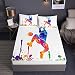 Chickwin 3D Sábana Bajera Ajustable Colchones Decorativa, Microfibra Impresión Sábana Ajustable con Funda de Almohada - Elástico en el Borde Bolsillo de 30 cm (Slam Dunk,150x200x30cm)