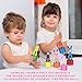NUOBESTY Wooden Push Puppets Toys Kids Finger Thumb Puppets Animal Figurines Party Favors Press Base Toy Role Play Performance Props 12pcs Random Colors