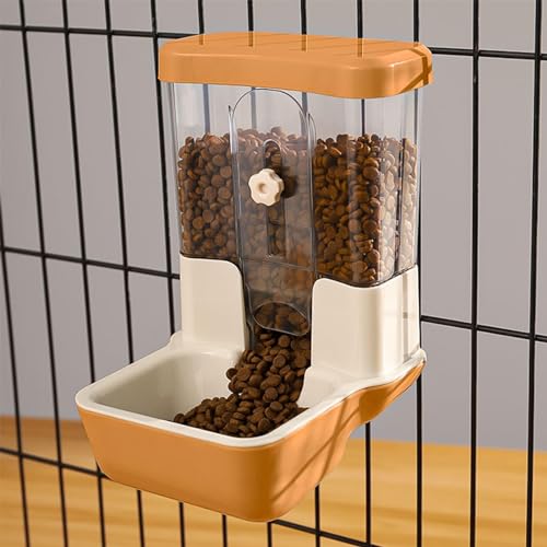Automatischer Futterspender für Haustiere 800ml Verstellbarer Auslass-Futterspender Stromfrei Geeignet für Kleintierkäfige Kaninchenstall Kaninchen Katze Welpe Meerschweinchen Chinchilla Vogel(Orange) Automatischer Futterspender für Haustiere 800ml Verstellbarer Auslass-Futterspender Stromfrei Geeignet für Kleintierkäfige Kaninchenstall Kaninchen Katze Welpe Meerschweinchen Chinchilla Vogel(Orange)