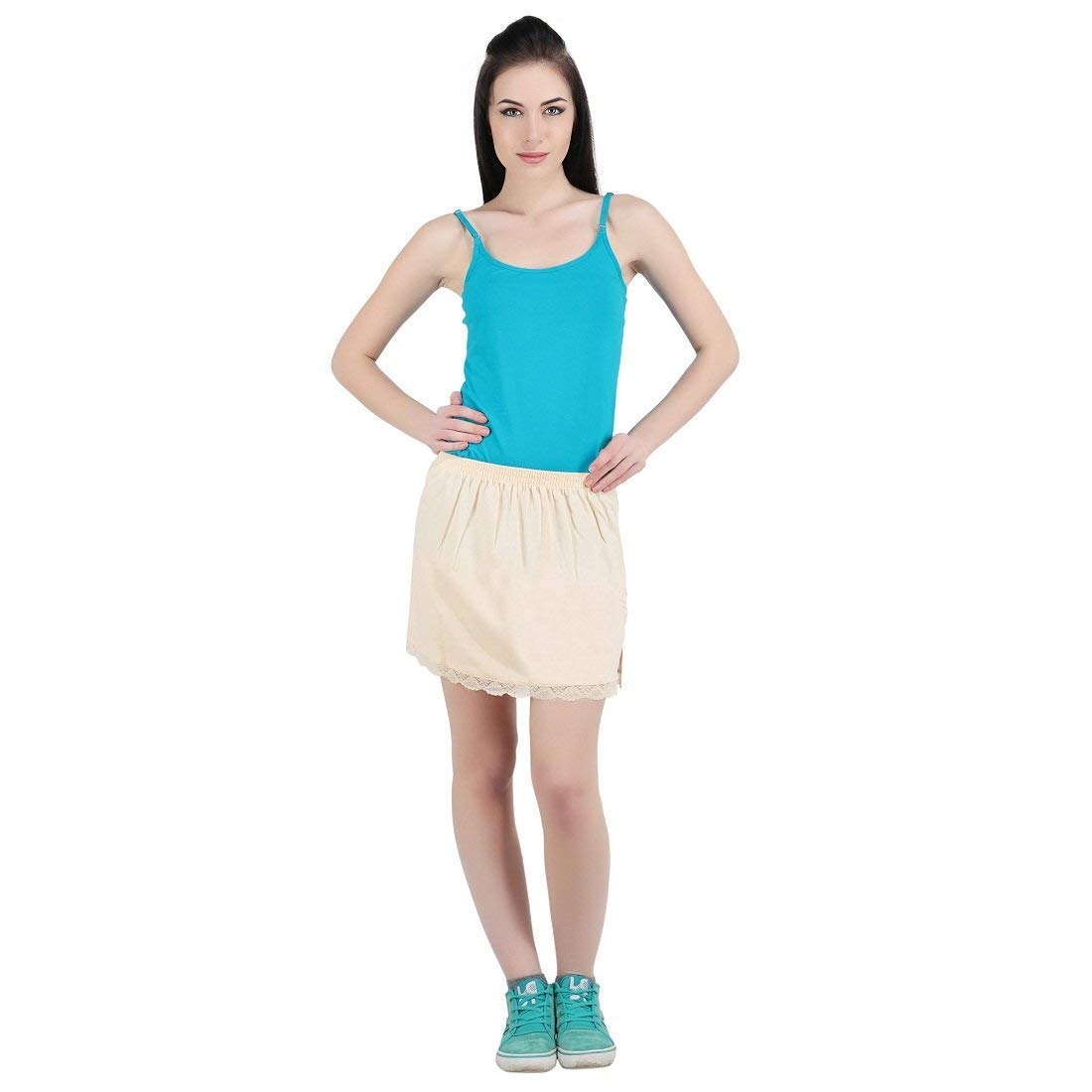 Stylish Cotton Mini Skirt Slip for Women/Girls-image-31