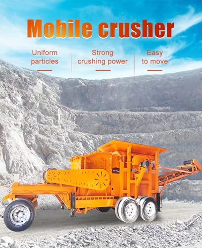 Industrial Mobile Stone Crusher Plant, Powerful Granite Jaw Crusher Unit for Quarrying, Mining & Aggregate Production - Thumbnail 2