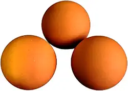 Bola De Frescobol Laranja - Kit 3 Uni