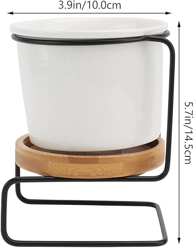 Miniatura 2 de BESTonZON 1 Unidades Planta Florero Escritorio Florero Decoración Simple Cerámica Florero Ornamento