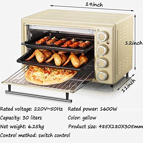 Forno Elettrico Multifunzionale 30L - Uso Domestico Con Capacità Di Cottura Intelligente Da Bancone Retrò A Microonde - 7