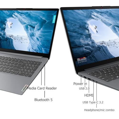 Image of Lenovo Ideapad 1i 15.6 inch Touch Laptop, Intel Core i3-1215U, 15.6'' FHD Touchscreen Display, 8GB RAM, 256GB SSD, Intel UHD Graphics,Wi-Fi, HDMI, Windows 11 Home, Cloud Gray (Renewed)