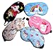 5Pcs Cute Unicorn Sleeping Mask for Girls Sleep Eye Cover Lightweight Blindfold Soft Eye Mask for Kids Teens Men Women