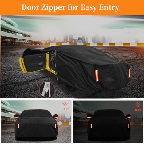 Funda de automóvil de 6 capas Ford Mustang impermeable Oxford para exterior 3