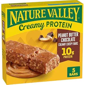 Nature Valley Peanut Butter Chocolate Creamy Protein Bar, 5 ct, 7.45 oz