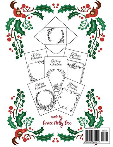 Christmas Cards and Envelopes Coloring Book: Special Gift for Kids and Adults image 4