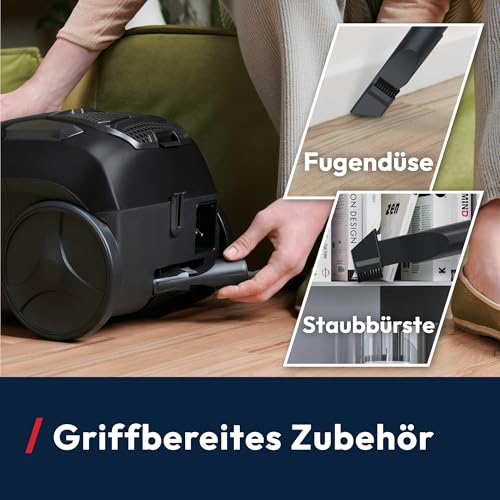 Hoover HP1 kompakter Boden-Staubsauger beutellos | Parkettdüse | 700 W – Ansicht 4