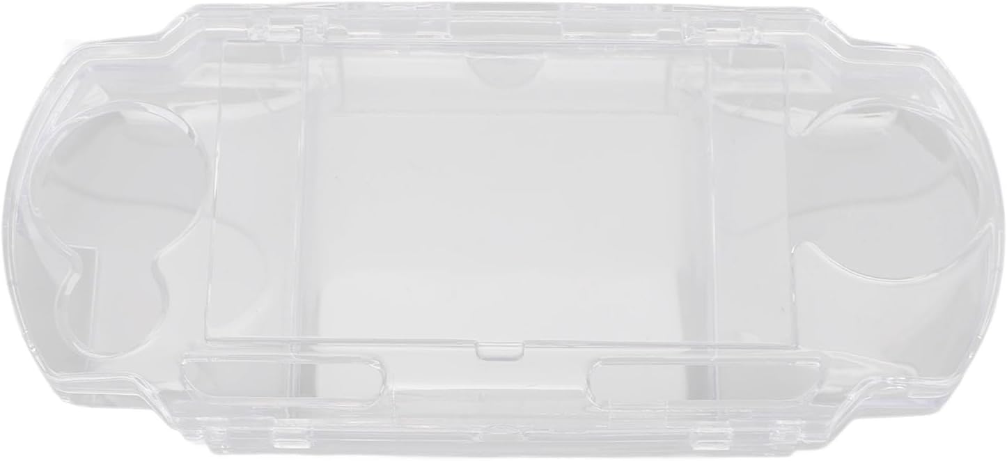 Transparent Cover for PSP 1000, Clear Game Console Full Housing PSP Case, Shockproof Scratch Resistant Hard Protective PSP 1000 Shell with Movie Bracket, PSP Accessories
