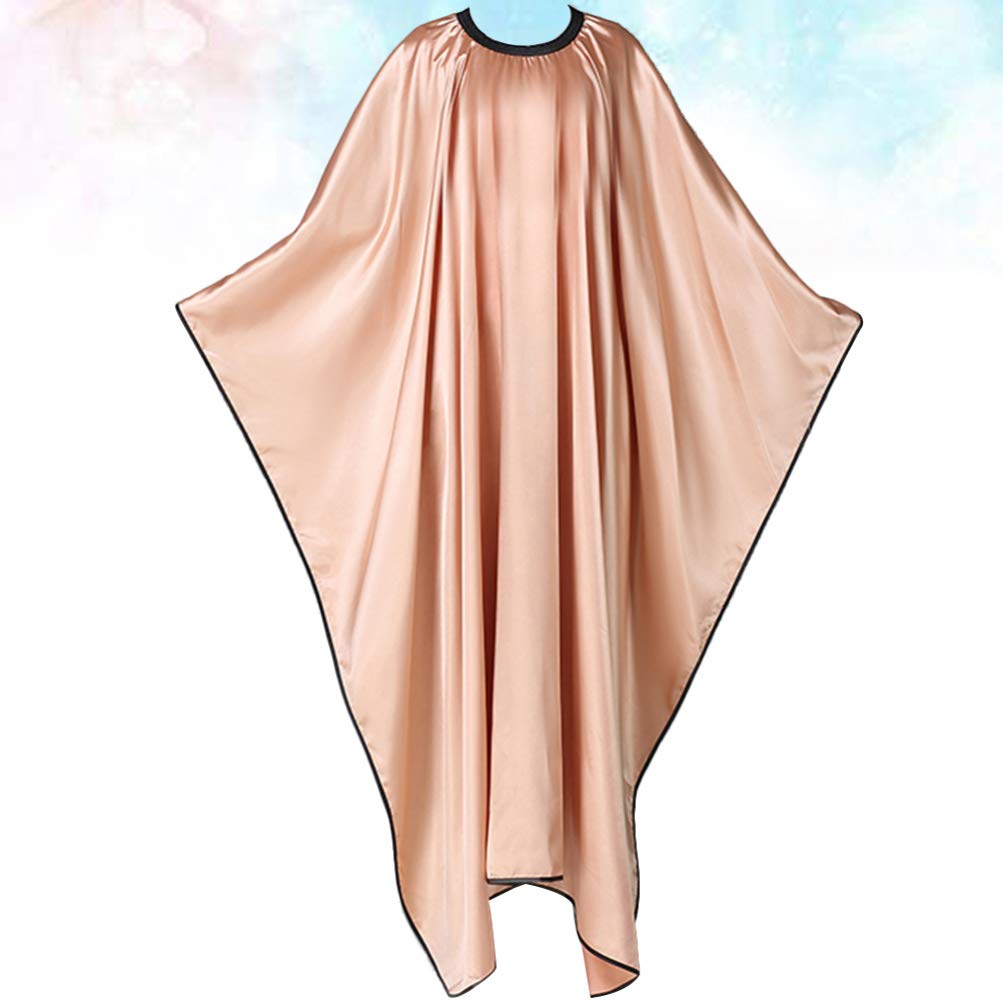 minkissy Capa de peluquería impermeable para adultos: capa ligera de salón para cortar el pelo y la permanente, protege la ropa del color y el estilo del cabello, fácil de limpiar y colocar