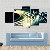 Impression Sur Toile Intissée Avis de voiture à fort trafic 150X80Cm 5 Pieces Tableau Mural Image Sur Toile Photo Images Motif Moderne Decoration Tendu Sur Chassis,Tableau Tableaux