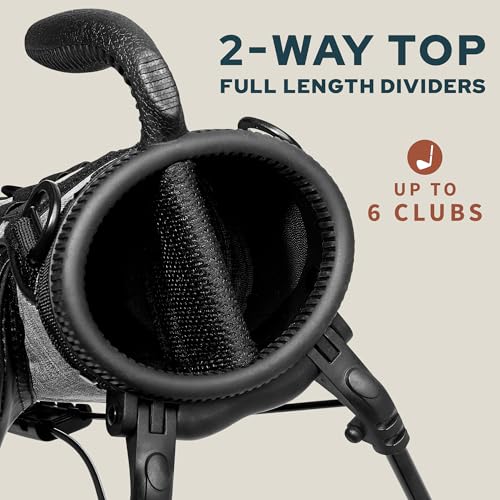 Image of Sunday Golf Loma Bag - Lightweight Golf Bag with Strap and Stand - Easy to Carry Pitch n Putt Golf Bag - Stand Bag for The Driving Range, Par 3 and Executive Courses, 31 Inches
