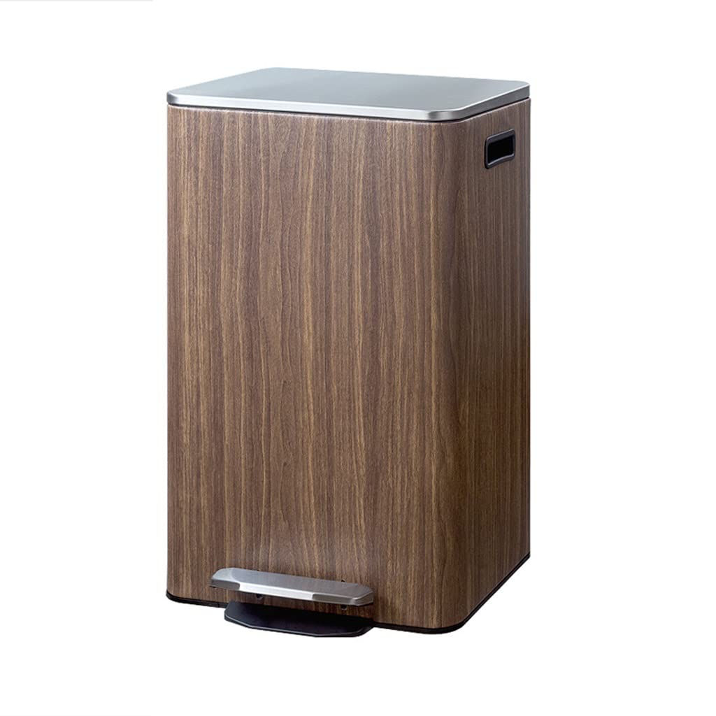 Garbage Can Office Trash Can Household Kitchen Living Room Trash Can with Lid Light Luxury Bedroom Bathroom Pedal