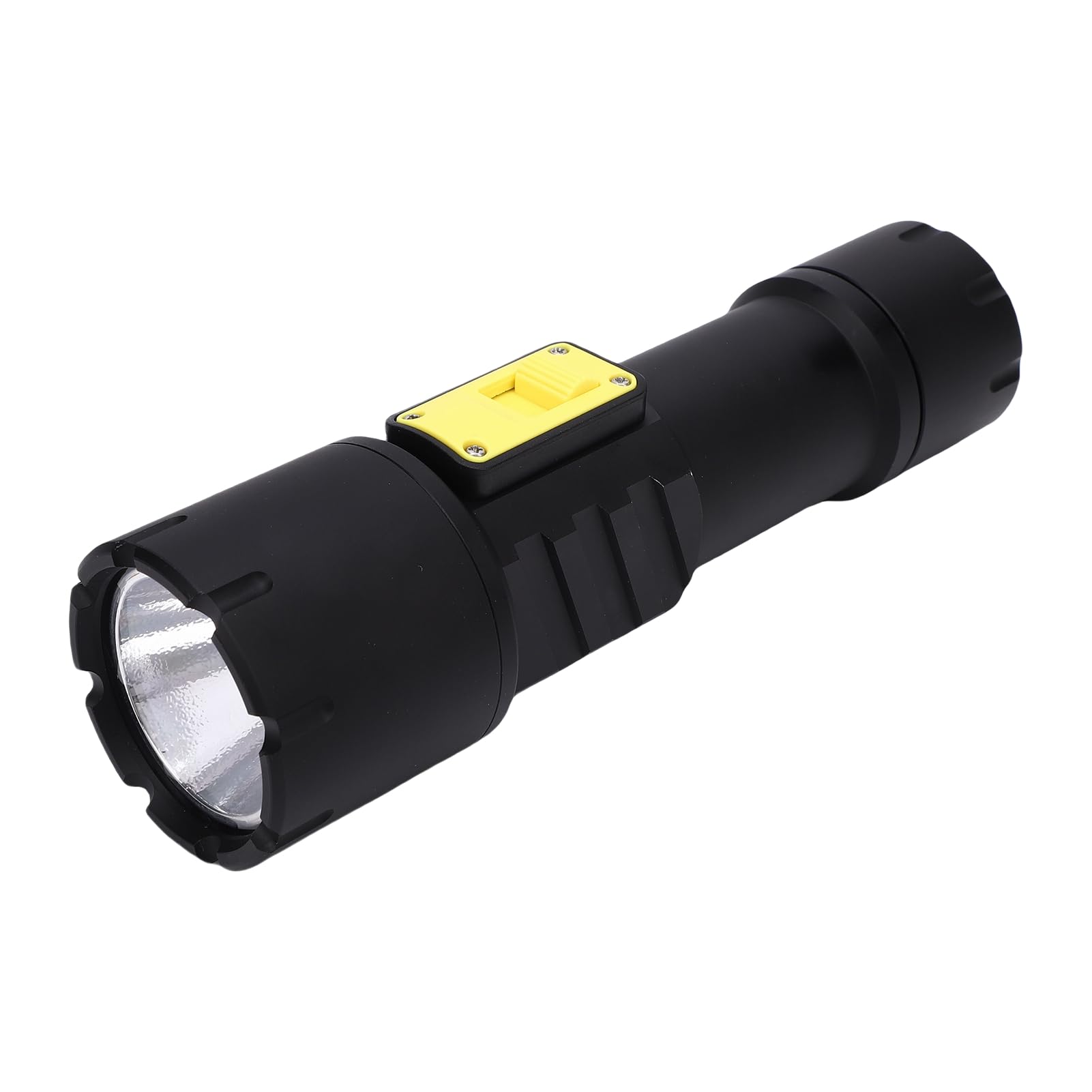 SIXRUN Torcia Subacquea LED, Lampada per Immersioni con Interruttore | Lega di Alluminio, Impermeabile Fino a 100m, Porta Type-C, Display Batteria, per Snorkeling, Campeggio e Pesca