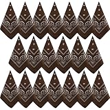 NACHLYNN 20pcs Paisley Bandanas Assorted Bandanas Cowboy Polyester Headbands Square Scarf Headwear (20, Brown)