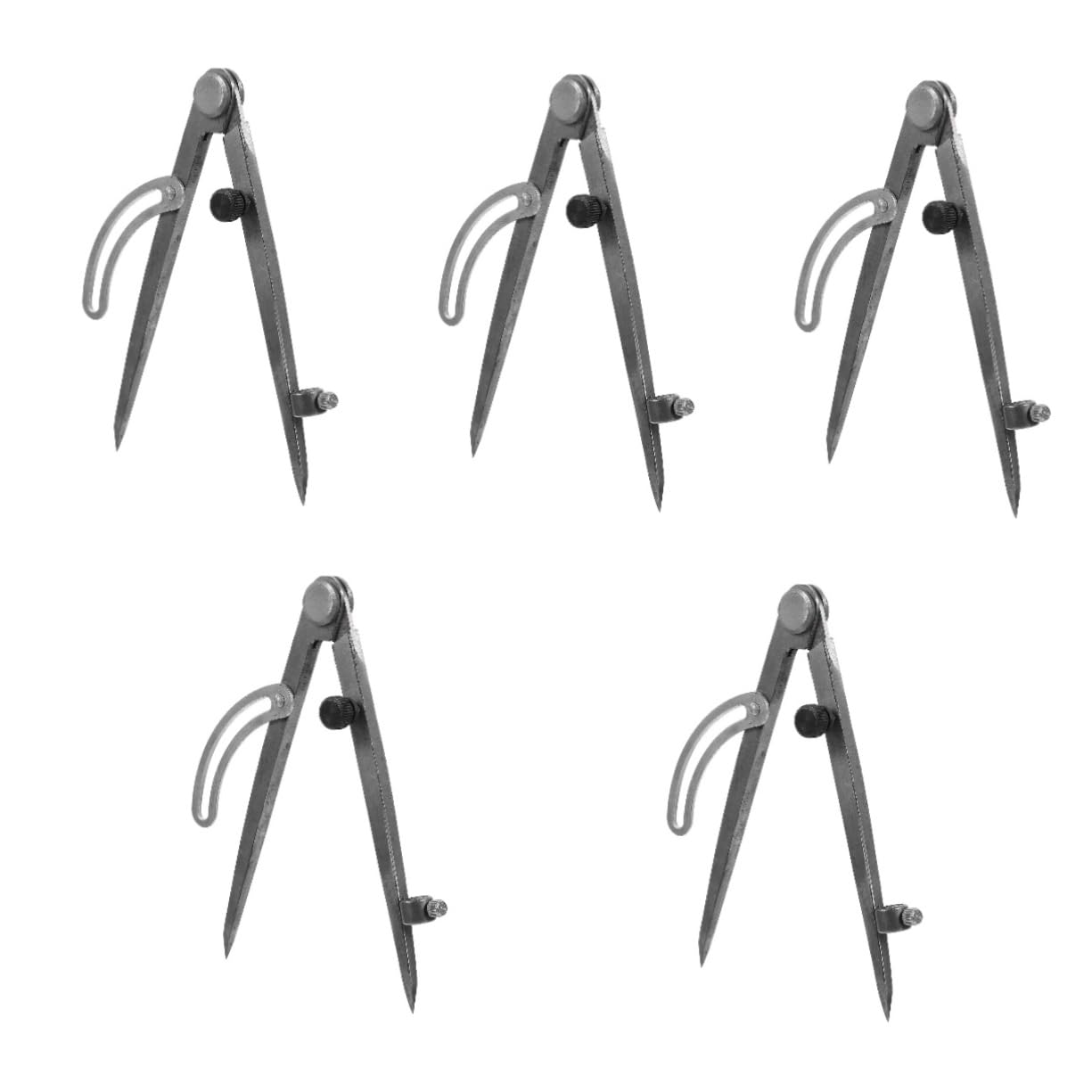 DOITOOL 5 Pièces Jauge De Marquage Boussole De Dessin Compas à Dessin Règle De Cercle De Travail Du Bois Outil Dessin Au Compas Rédaction De La Boussole Étrier Acier Carbone