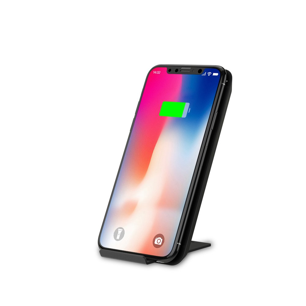 Mcdodo LED Wireless Fast Charger Charging 10W Stand/Pad for iPhone X, 8/8 Plus, Nexus 5/6 /7,and Other Devices,Provides Fast-Charging for Galaxy S8/ S8+/S7/S7 Edge/S6 Edge+,and More (Black)