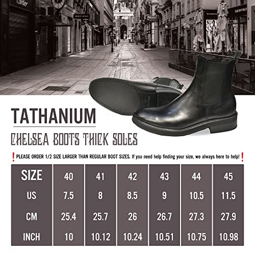 Image of Chelsea Slip-on Crust Boots For Men, Men Handmade Custom Made Boots, Crust Leather Chelsea Boots, Classic Leather Chelsea Boots, Casual, Lightweight, Smooth