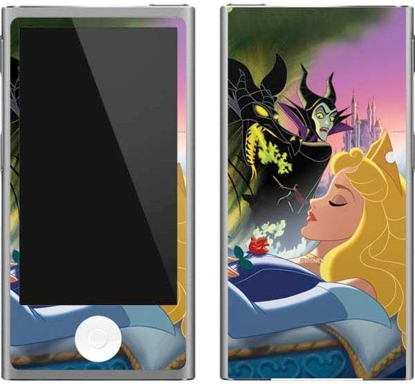 Skinit Decal MP3 Player Skin Compatible with iPod Nano (7th Gen&2012) - Officially Licensed Disney Villains Sleeping Beauty and Maleficent Art Design
