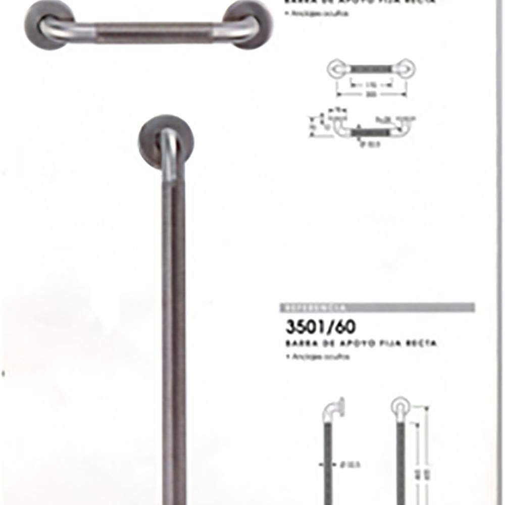 3501/30 - Asidero baño antides. 30cm recto in. inox ocariz