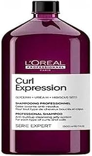 L'Oréal Professionnel, Sulphate Free Gel Shampoo, Curl to, Anti-Residue, Removes Impurities & Intensely Moisturizes, Curl Expression, Expert Series, 1500 ml