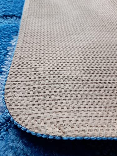 oKu-Tex Design Badematte Antirutsch Set 2 Teilig, rutschfest & waschbar, Badvorleger 60 x 100 cm für das Badezimmer, WC… – Bild 5