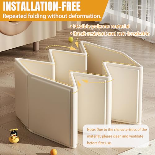 Faltbare Badewanne für Kinder, Tragbare Badewanne, Große Kleinkindbadewanne, Tragbares Duschbecken, Badewanne Kinder für 0-8 Jahre, Integrierte Badewanne mit Ablassschraube - Beige