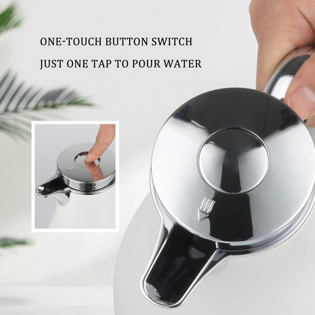 Nowy 1L/33.8OZ thermische koffiekaraf, met glas beklede thermoskan, draagbare reis geïsoleerde karaf, thermische karaf voor thuiskantoor Dzbanek na wodę