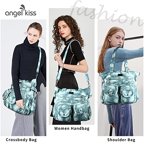 Image of Angelkiss Purses Handbags for Women PU Tote Satchel Bags for Women Pockets Shoulder Bags | PU