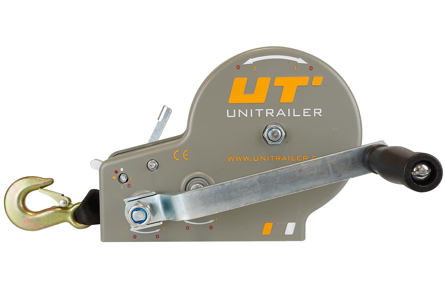 UNITRAILER Kurbelwinde mit Riemen | 1135kg Tragkraft