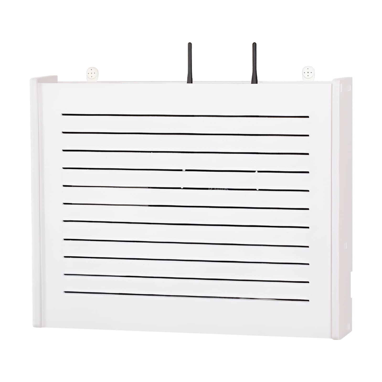 Boîte De Jonction Multimédia Boîte De Blocage Boîte De Rangement De Routeur sans Fil sans Poinçon Étagère WiFi Décoration Murale (Color : Blanc, Size : 44 * 9.5 * 36cm)