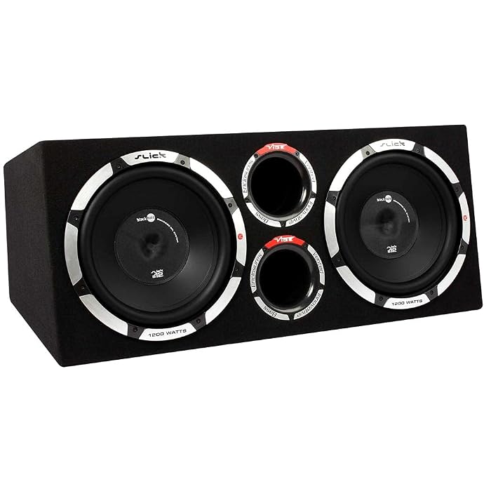 Max Twin Active Car Audio Bass Box 
