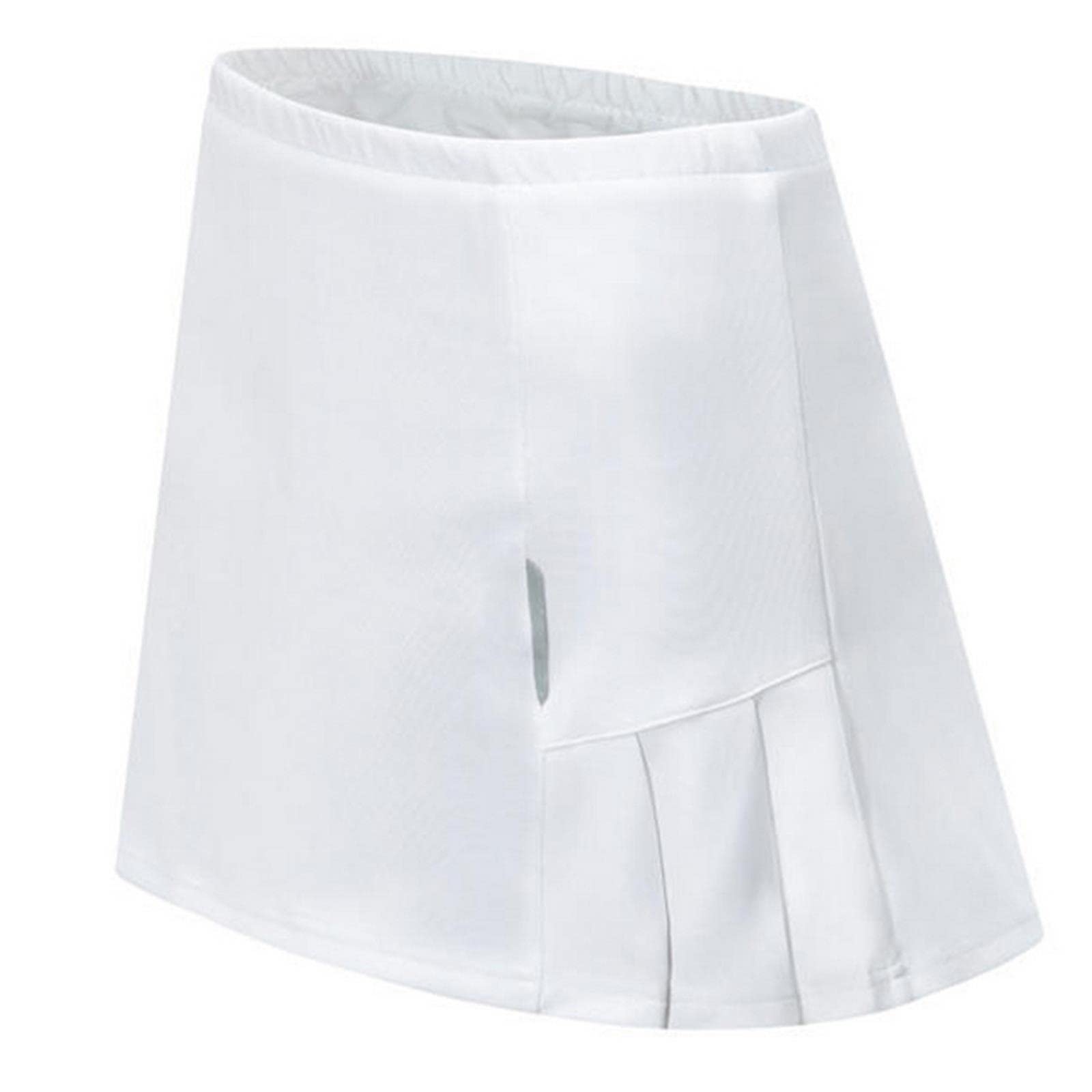 Gonna da tennis Estate Tennis Gonna sportiva con pantaloncini Badminton Tennis da tavolo Donne Skorts Traspirante Golf Jogging Gonne, bianco, XXL