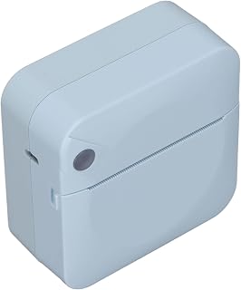 Portable Printer, Wireless Connection Ergonomic Design Inbuilt Battery Pocket Printer for Office for Home(blue)