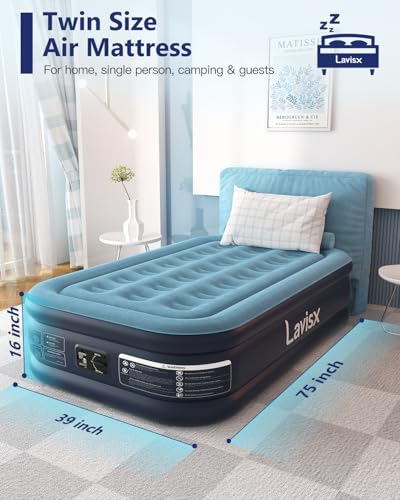 33% Off Twin Air Mattress with Built-in Pump - Quick Inflate