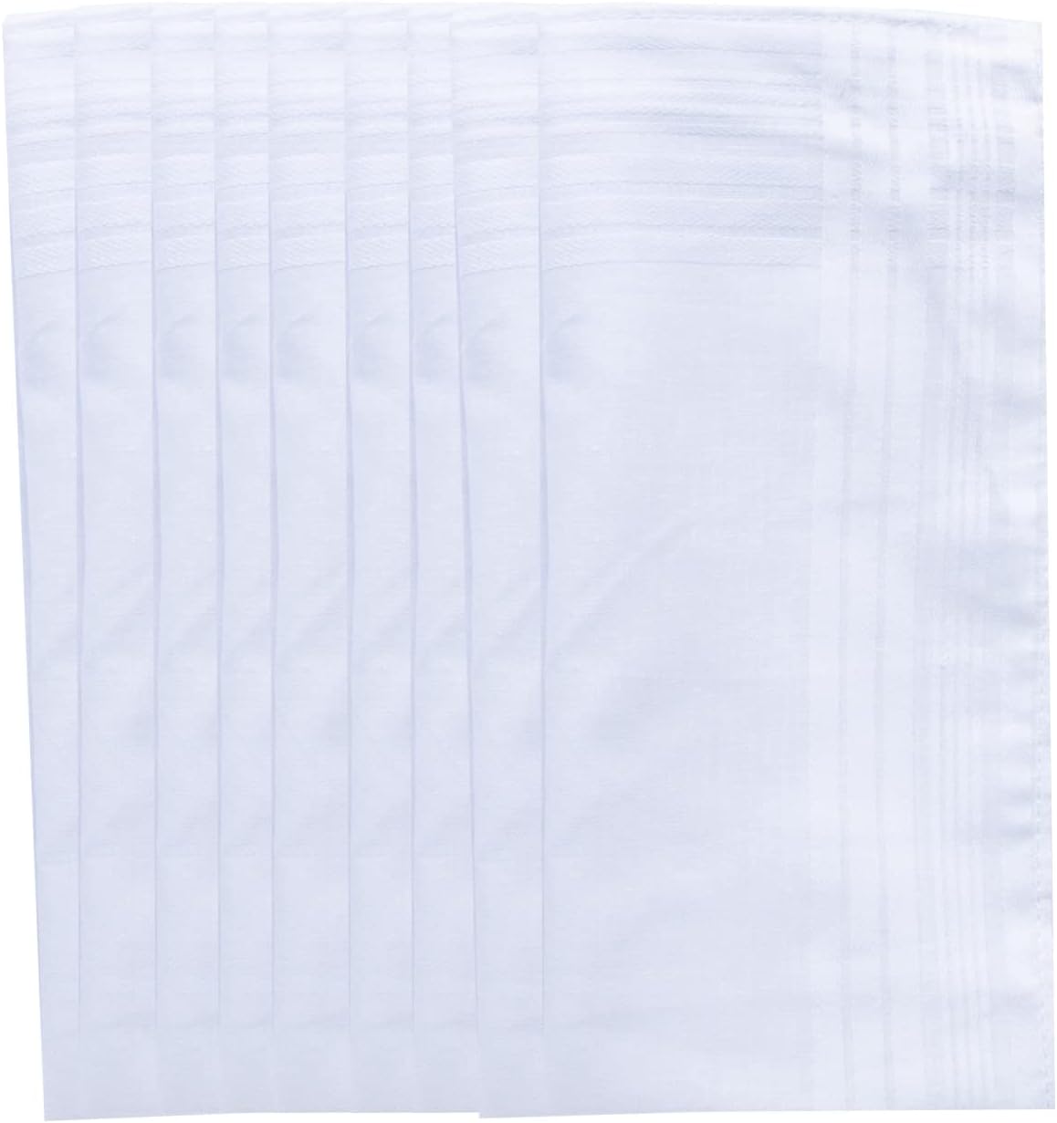 Men's Pure Cotton Handkerchief White Hankies
