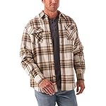 Wrangler Authentics Men's Long Sleeve Sherpa Lined Shirt Jacket