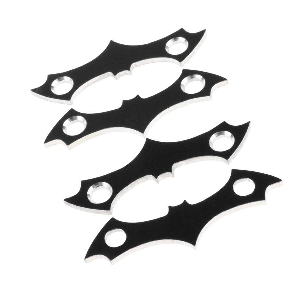 menolana 4pcs Skateboard Deck Protective Gasket Longboard Mounting Anti-Sinking Part - Black, 65mm