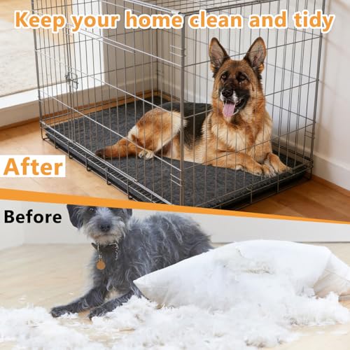 Tapis de cage pour chien résistant à la mastication en feutre mélangé